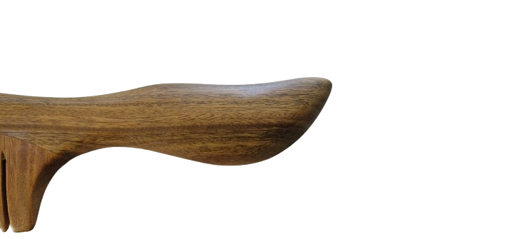 Yin Yangsheng Comb | Wide-Toothed Green Sandalwood Comb | For Thick Curly Hair | Detangling Comb