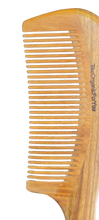 Load image into Gallery viewer, Yin Yangsheng Comb | Wide-Toothed Green Sandalwood Comb | For Thick Curly Hair | Detangling Comb
