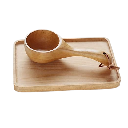 Wooden Large Bath Salt Scoop