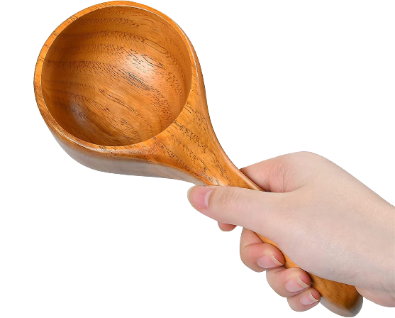 Wooden Large Bath Salt Scoop