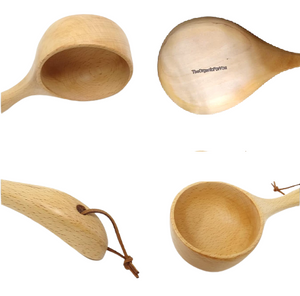 Wooden Large Bath Salt Scoop