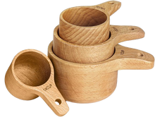 Load image into Gallery viewer, Natural Wood Nesting Measuring Cup | Spoon Set
