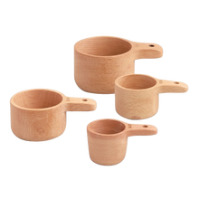Load image into Gallery viewer, Natural Wood Nesting Measuring Cup | Spoon Set

