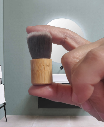 MINI KABUKI BRUSH | with Bamboo Handle