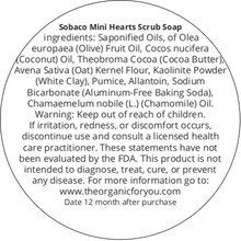 Load image into Gallery viewer, Sobaco Mini Hearts Scrub Soap | For Armpits &amp; Feet
