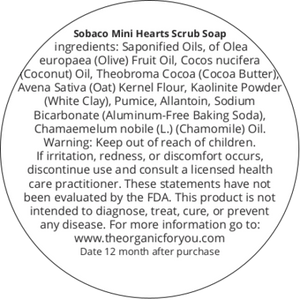 Sobaco Mini Hearts Scrub Soap | For Armpits & Feet