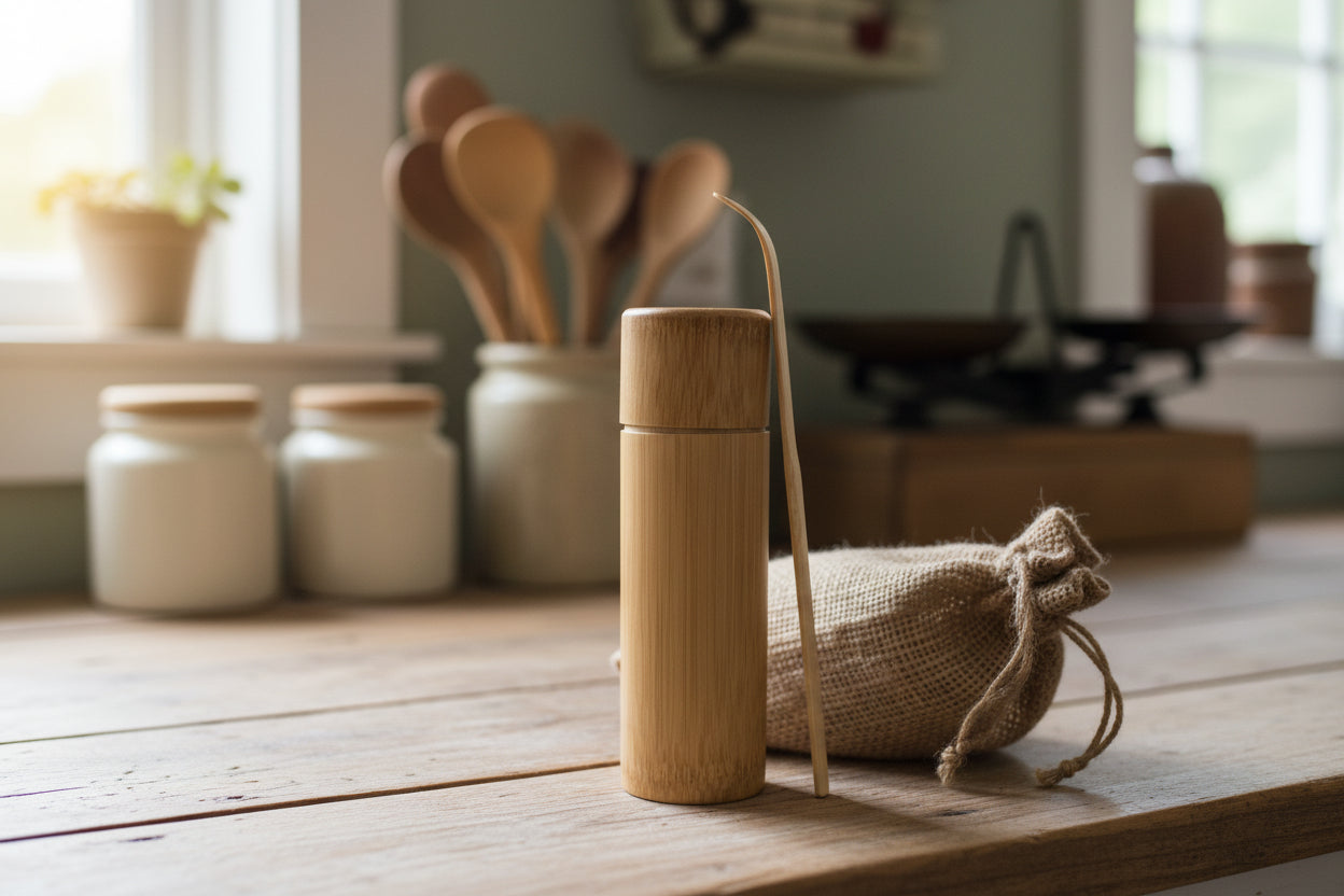 Durability: Carbonized for pest resistance,Carbonized bamboo resists pests, ensuring your tea remains safe and uncontaminated.