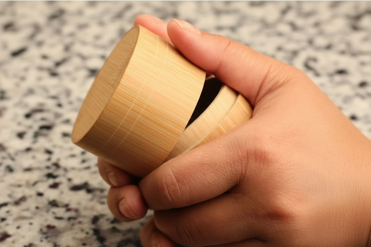 Crafted from renewable bamboo, this container is designed to serve you beautifully—and return gently to the earth when its journey is complete. 