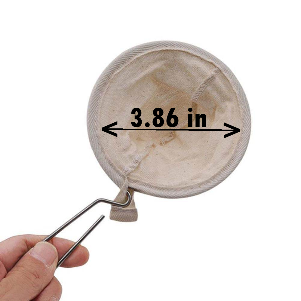 Coffee   | Tea | Over Cup Café Colao | Flannel Cloth Sock | Small Capacity |for Single Serve | with Stainless Steel Handle