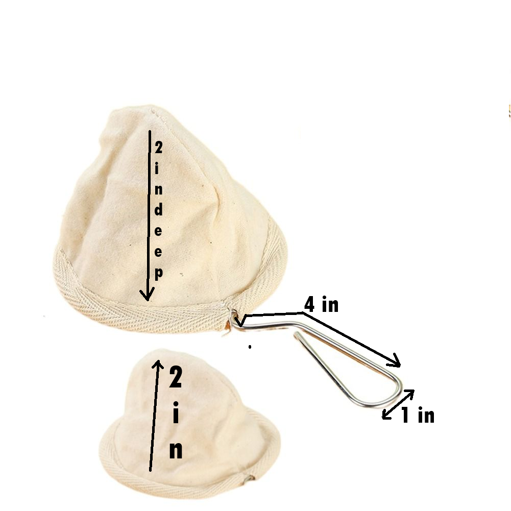 Coffee   | Tea | Over Cup Café Colao | Flannel Cloth Sock | Small Capacity |for Single Serve | with Stainless Steel Handle