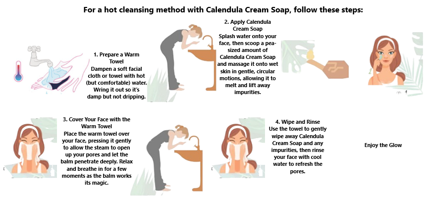 Calendula Cleansing Cream Soap | 3 oz glass jar