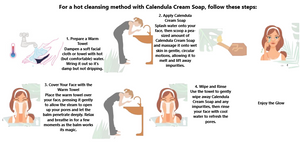 Calendula Cleansing Cream Soap | 3 oz glass jar