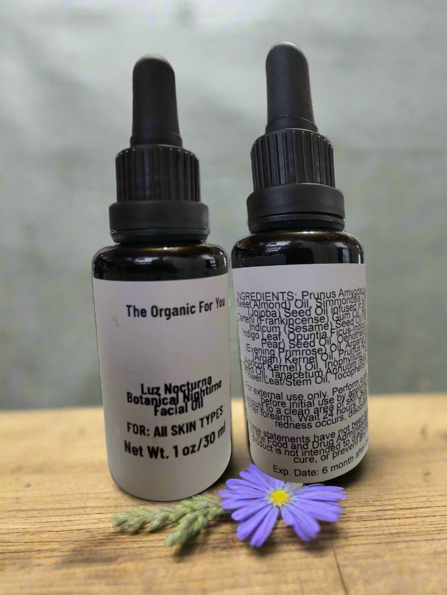 Luz Nocturna 🌙Botanical Nightime Facial Oil 🌿✨| For  mature dry and  rough skin