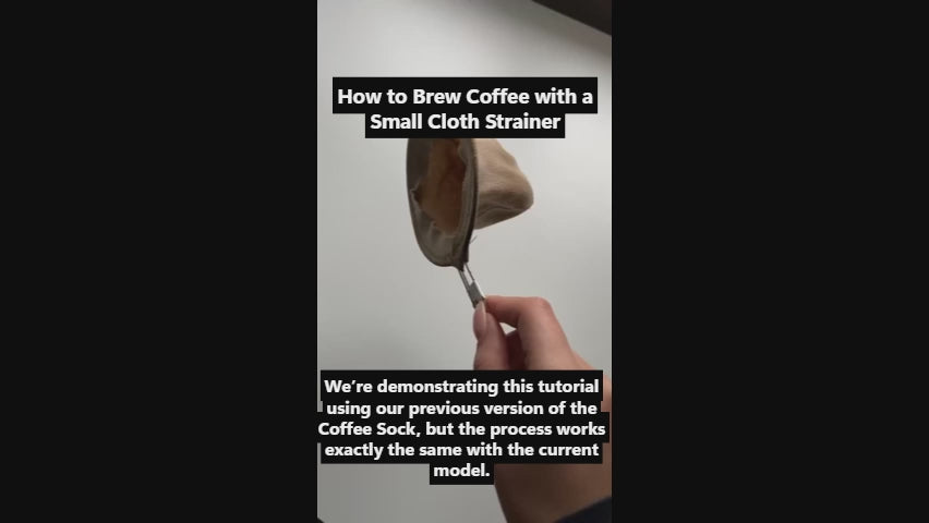 Coffee   | Tea | Over Cup Café Colao | Flannel Cloth Sock | Small Capacity | for Single Serve