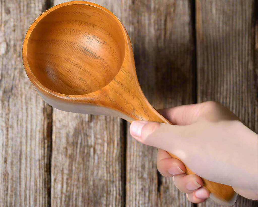 Wooden Large Bath Salt Scoop