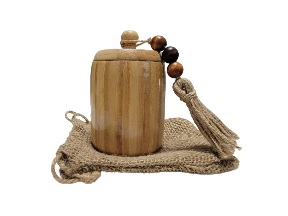 Wooden Spice Canister with Lid