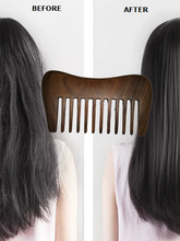 Load image into Gallery viewer, Because these combs are gentle on your hair, there will be less breakage and split ends.
