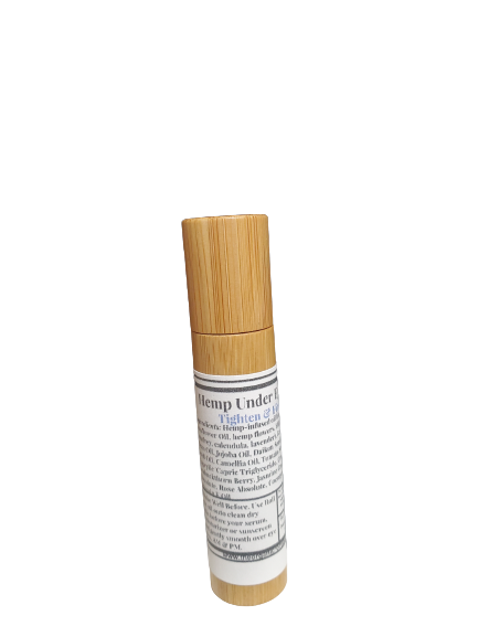 Hemp Under Eye Oil | 10 ml Roll-On | Night Eye Potion | for Firming Eye Area