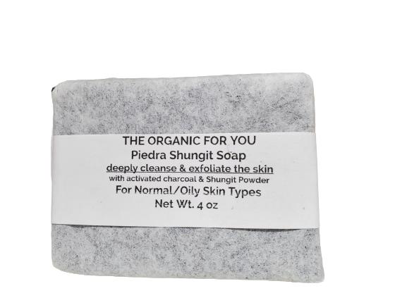 Piedra Shungit Soap | For Oily Skin | 4 oz Bar⁸