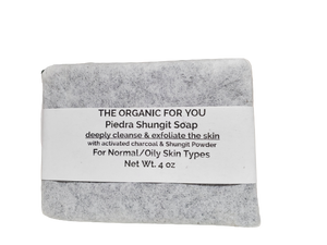 Piedra Shungit Soap | For Oily Skin | 4 oz Bar⁸