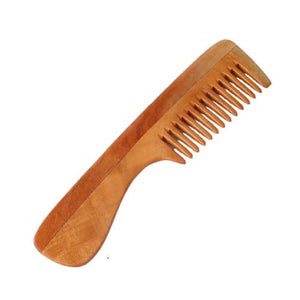 Neem Hair Brush | Wide Tooth | Curly, Straight Hair | Beard Comb