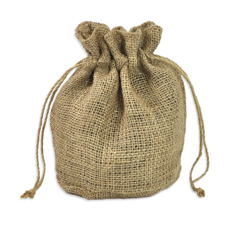 Natural Jute Burlap Round Bags | Gift Wrapping