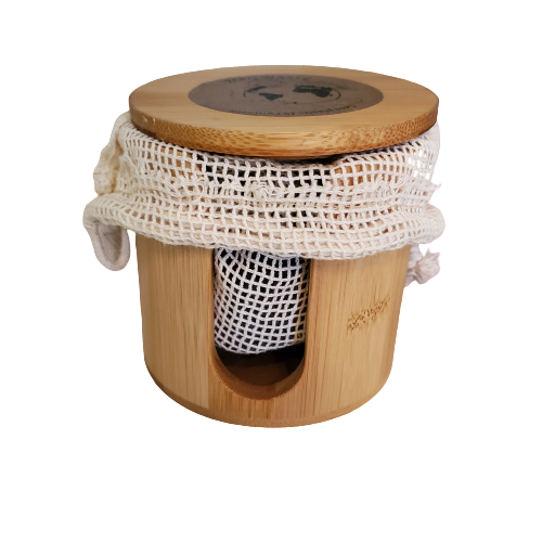 Bamboo Face Pads Storage | Face Pads Holder