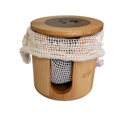 Bamboo Face Pads Storage | Face Pads Holder