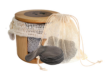 Load image into Gallery viewer, Bamboo Face Pads Storage | Face Pads Holder
