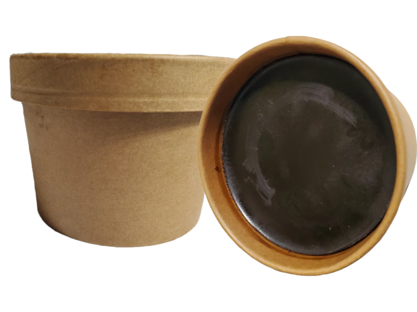 Herbal Pine Tar Salve | 5 oz | Skin Ointment | Eco Friendly Kraft Tub | Plastic Free | with activated charcoal