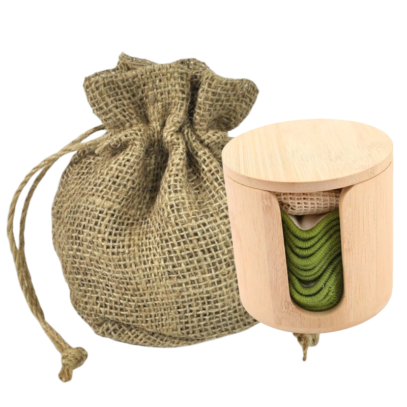Natural Jute Burlap Round Bags | Gift Wrapping