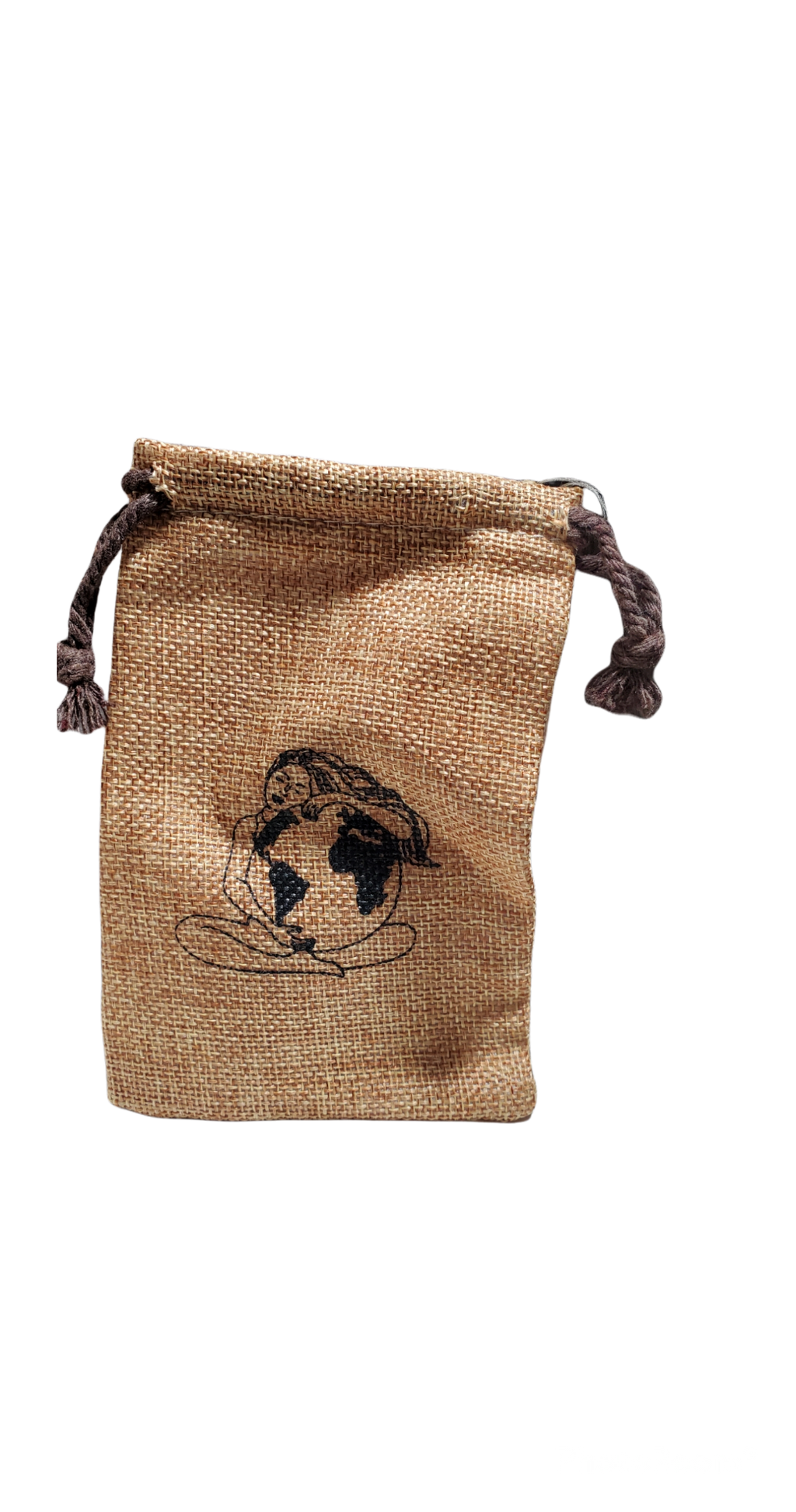 Jute Jewelry Gift  Bag |  5 x 3.8