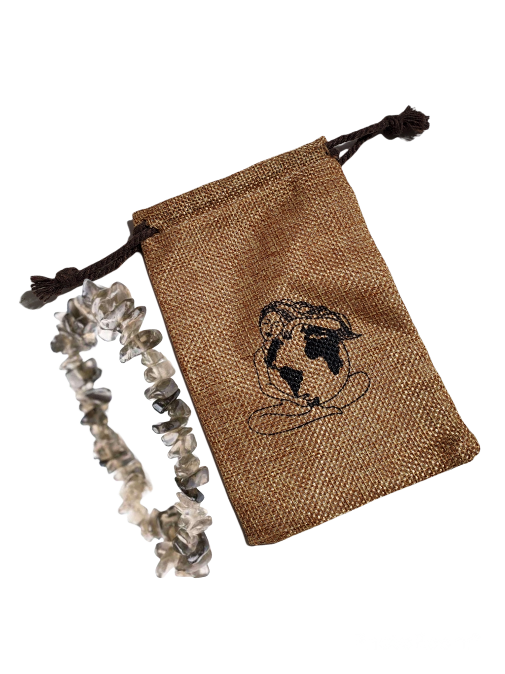 Jute Jewelry Gift  Bag |  5 x 3.8