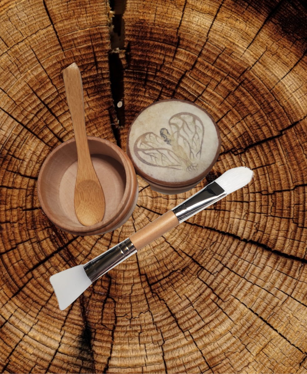 ✨Goddess Facial Mask | Clay Powder Form | 1, 4 oz Wooden Pot