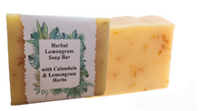 Load image into Gallery viewer, Herbal Lemongrass Soap Bar
