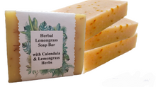 Load image into Gallery viewer, Herbal Lemongrass Soap Bar
