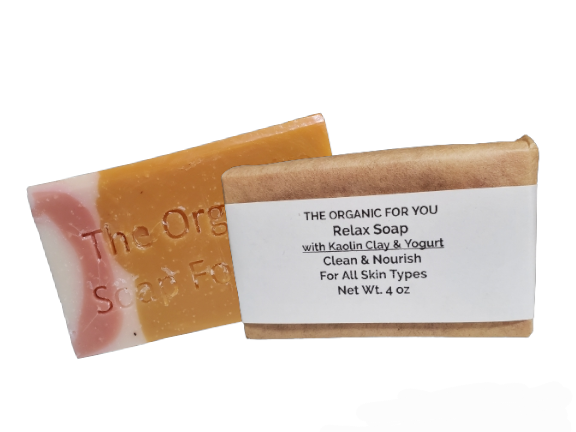 Relax Soap | with Kaolin Clay & Yogurt | 4 oz bar