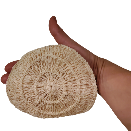 Ixtle (maguey plant fiber) Exfoliating Body Round Sponge