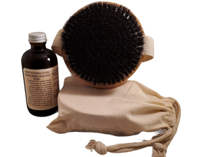Ayurveda Dry Skin Brush | Limited Edition Soft Boar Bristles | Gift Spa Bundle