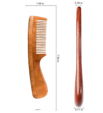 Load image into Gallery viewer, Neem Hair Brush | Wide Tooth | Curly, Straight Hair | Beard Comb
