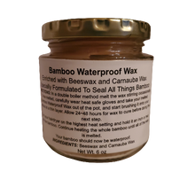 Load image into Gallery viewer, Bamboo Waterproof Wax (6oz | Glass Jar)
