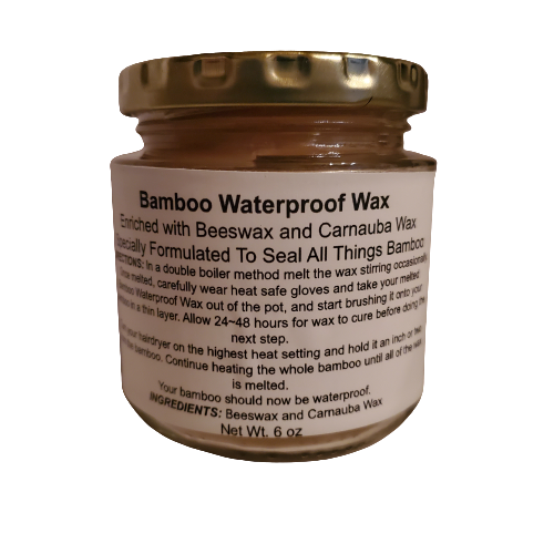 Bamboo Waterproof Wax (6oz | Glass Jar)