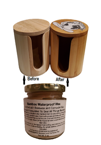 Bamboo Waterproof Wax (6oz | Glass Jar)
